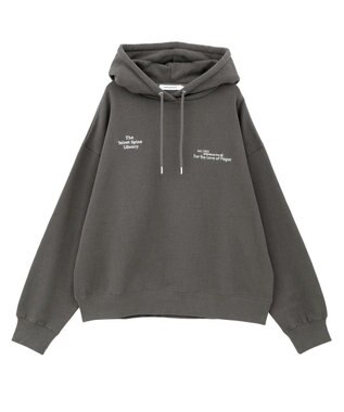 AMERICAN HOLIC 刺繍ロゴ裏起毛パーカー Charcoal Gray