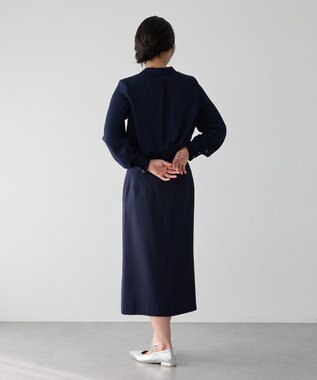 YECCA VECCA スカーフ付きブラウス Navy