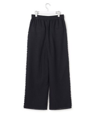 ICB L 【CLASSY.掲載】サマーレノクロス ワイドパンツ ネイビー×ブラック