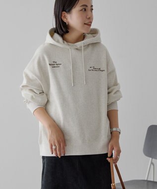 AMERICAN HOLIC 刺繍ロゴ裏起毛パーカー Light Gray Mixture