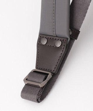 Y'SACCS 【ナイロンタフタ×リサイクルレザー】デイリーミニリュック ダークグレー