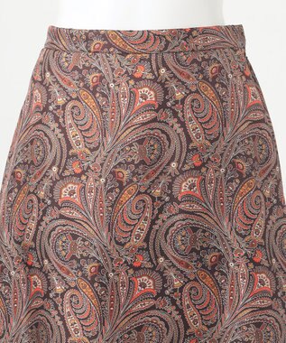 23区 【R(アール)】Ratti ペイズリープリント スカート ブラウン系5