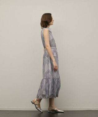 GRACE CONTINENTAL チュールレースワンピース グレー