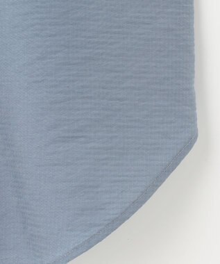 組曲 【セットアップ対応・前後着用可】ニュアンスシフォン ブラウス サックスブルー系