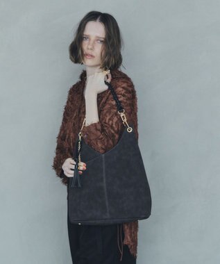 YECCA VECCA チャーム付き2wayショルダーバッグ Brown