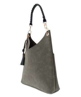 YECCA VECCA チャーム付き2wayショルダーバッグ Brown