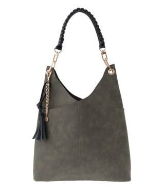 YECCA VECCA チャーム付き2wayショルダーバッグ Brown