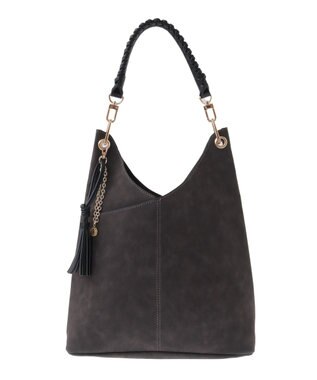 YECCA VECCA チャーム付き2wayショルダーバッグ Brown