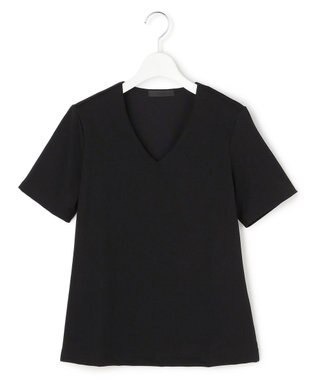 ICB L スーペリアジャージー Vネック半袖プルオーバー ブラック