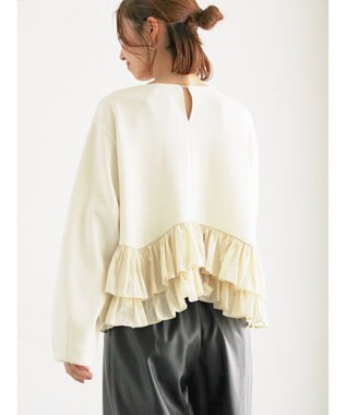 Te chichi ティアードフリルヘムプルオーバー オフホワイト