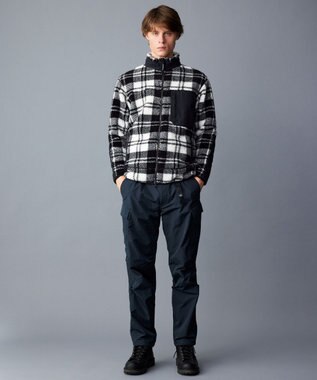 JOSEPH ABBOUD MOUNTAIN 【ECO撥水/起毛裏地】マイクロリップワッシャー カーゴ パンツ ネイビー系