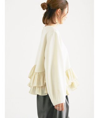 Te chichi ティアードフリルヘムプルオーバー オフホワイト