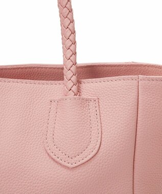 TOPKAPI 【ドラマ着用】【TREASURE TOPKAPI】シュリンクレザー メッシュハンドル ショルダー付き ミニ トート バッグ ピンク