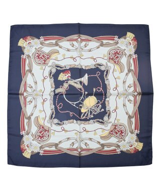 Green Parks ９０ｃｍ　ベルト柄スカーフ Navy