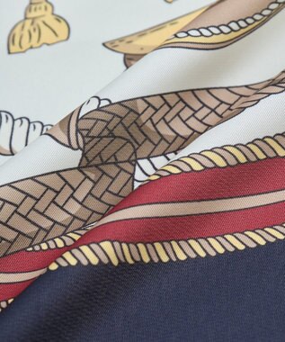 Green Parks ９０ｃｍ　ベルト柄スカーフ Navy