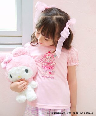 ANY KIDS 【any FAM ×サンリオキャラクターズ】パフスリーブ Tシャツ マイメロディ×ピンク