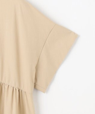 組曲 S スーパーライトストレッチティアード ブラウス ベージュ系