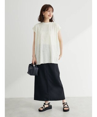 Green Parks フリルカットプルオーバー Off White