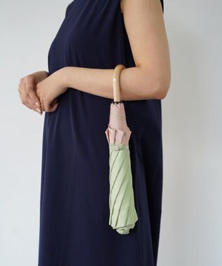 槇田商店 SCENE グログランシャンブレー グリーン 折りたたみ傘 緑