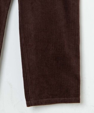 WEGO コーデュロイイージーワイドパンツ ダークブラウン