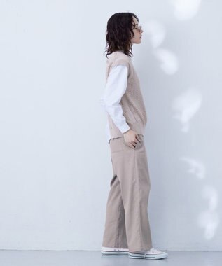 J.PRESS YORK STREET 【WOMEN】コットンコードベスト ベージュ系