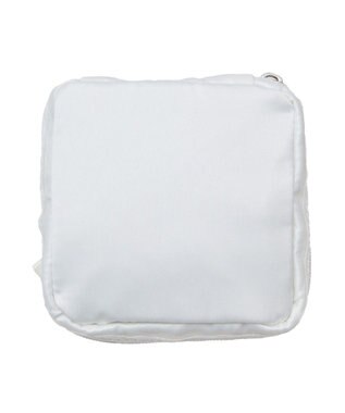 Maison de FLEUR レースフリルポーチ White