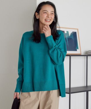 AMERICAN HOLIC バイパチサイドスリットニットプルオーバー Green