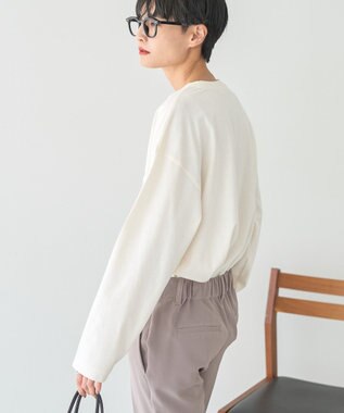 AMERICAN HOLIC 手書き風ロゴロングTシャツ Off White