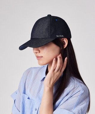 Paul Smith エンブロイダリー デニム キャップ ネイビー