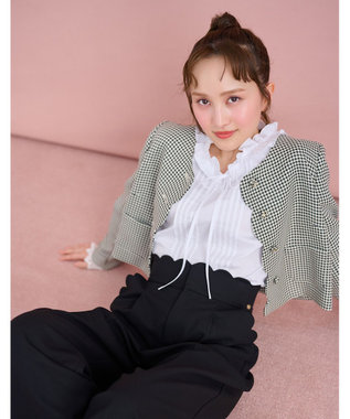TOCCA 【百田夏菜子さん着用】【消臭】BABY SCALLOP 千鳥柄ジャケット ブラック系5