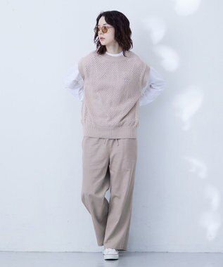 J.PRESS YORK STREET 【WOMEN】コットンコードベスト ベージュ系