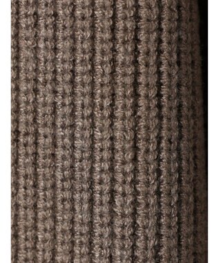 AMERICAN HOLIC バイパチハーフＺＩＰ片畦ニットプルオーバー　 Mocha