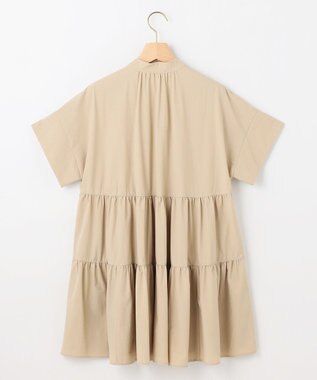 組曲 S スーパーライトストレッチティアード ブラウス ベージュ系