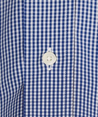 J.PRESS MEN 【PREMIUM PLEATS / 形態安定】ギンガムチェック ドレスシャツ / B.D. ネイビー系3