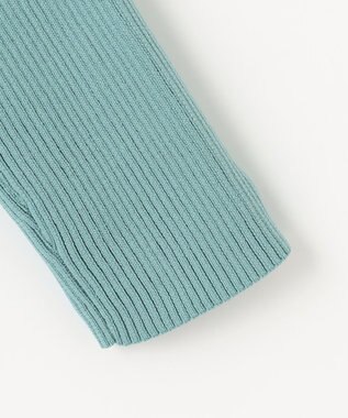 ANY L リブコンビペプラムニット ミント