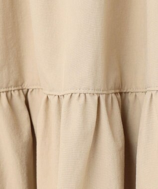 組曲 S スーパーライトストレッチティアード ブラウス ベージュ系