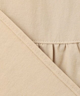 組曲 S スーパーライトストレッチティアード ブラウス ベージュ系