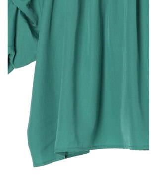CRAFT STANDARD BOUTIQUE ピンタックホイップスリーブブラウス Green