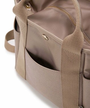 TOPKAPI 【Breath TOPKAPI】【TOPKAPI × 藤本美貴さんコラボ】スコッチグレイン 6ポケット 2way トートバッグ M/マザーズバッグ/撥水 ミルクティ