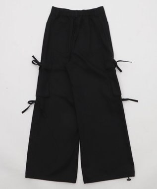 WEGO サイドリボンカーゴパンツ ブラック