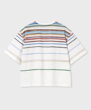 Paul Smith Cairo Stripe Chalk プリントTシャツ マルチカラー