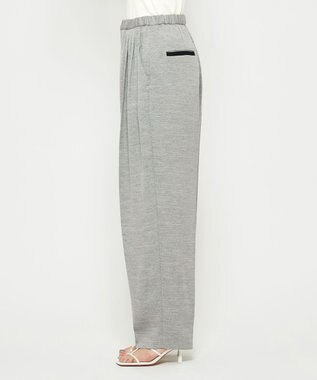 uncrave リネンライクツイル テーパードパンツ グレー