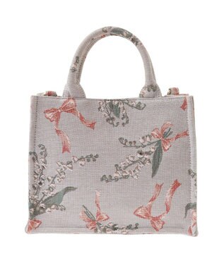 メゾンドフルール すずらん柄ゴブラン2Wayスクエアトート すずらん柄ゴブラン2Wayスクエアトート / Maison de FLEUR