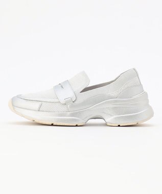 steppi ローファースニーカー シルバーラメ