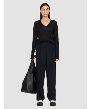 JOSEPH フルイドツイル　テーパードトラウザーズ Black