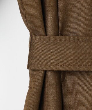 自由区 デニムライクツイル ワンピース ブラウン