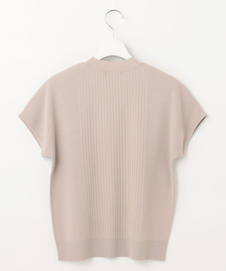 J.PRESS LADIES L 【洗える】レーヨンエリートストレッチ フレンチスリーブ ニット ベージュ系