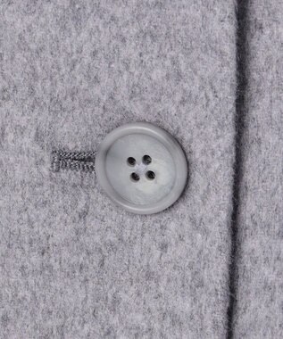 J.PRESS LADIES L ウールナイロンリバー テーラード コート ライトグレー系