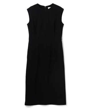 BEIGE， 【セットアップ対応】CINDY / 配色ライン クルーネックドレス Black x Black