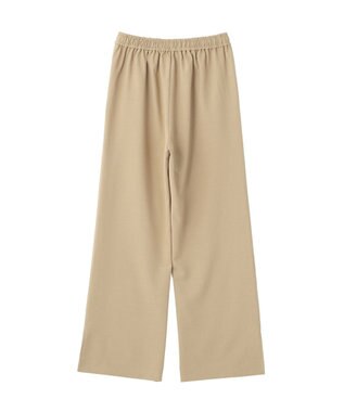 Green Parks 裾スリットイージーフレアパンツ Beige